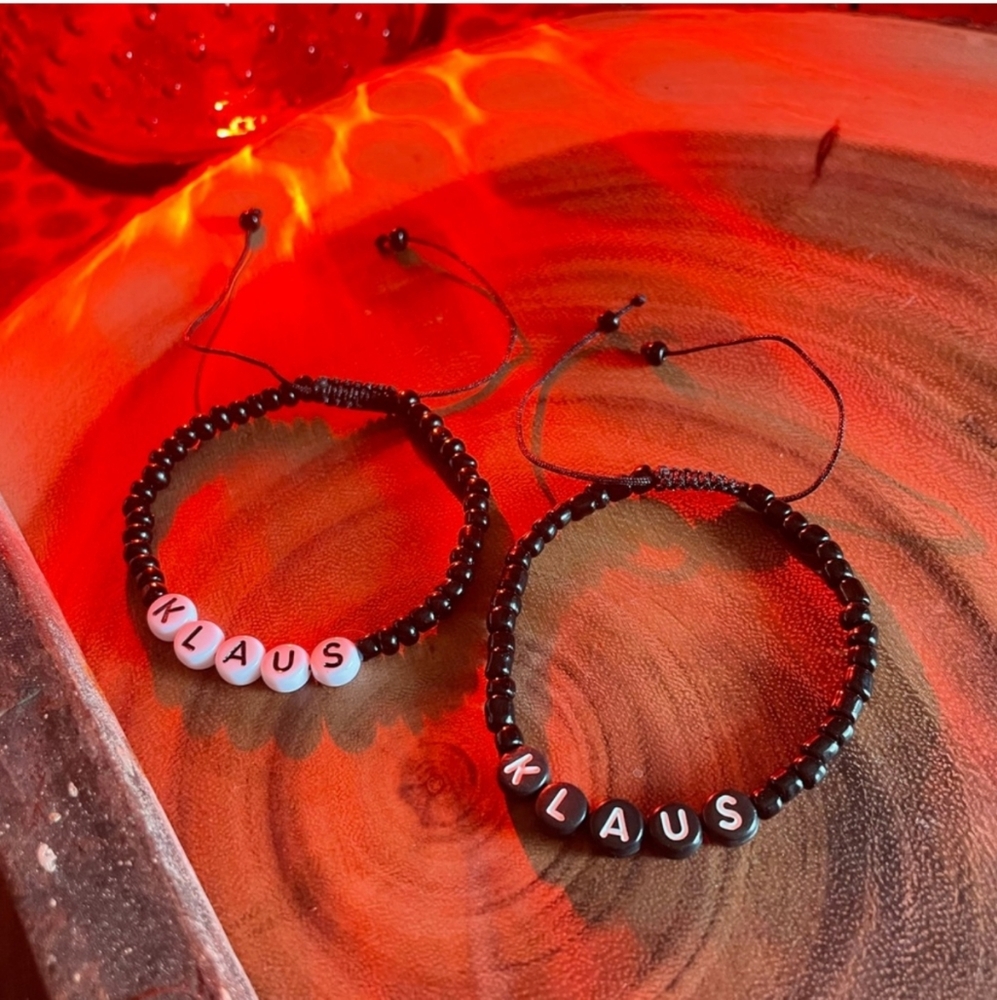 Klaus TVD inspired friendship bracelet vampire witch werwolf adjustable men+ fun